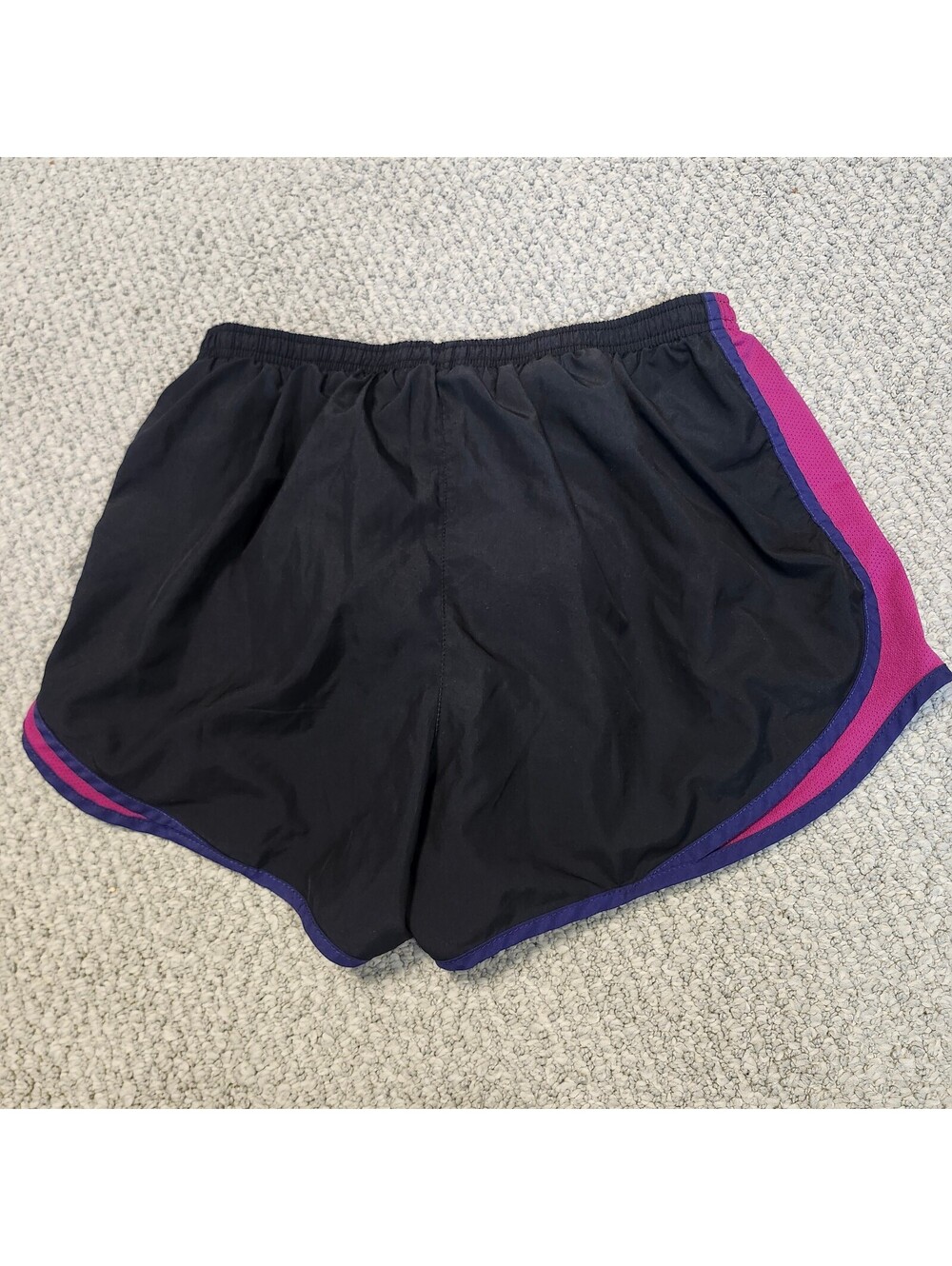 Nike Shorts Black Red Purple Dri Fit Elastic Waist Women’s Size Large - Picture 6 of 8